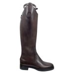 Gucci  Victoria Equestrian Leather Tall Riding Boots Dark Brown Size 37 Photo 4