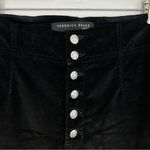 Veronica Beard  Debbie High Rise Button Fly Black Velvet Pants Size 30 Photo 4