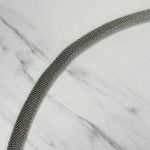 Silver Tone Skinny Metal Mesh Chain Belt Y2K Small (S) ✨ Photo 8