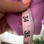 SEA Micah Solid Ramie Flutter Sleeve Dress Women's SIZE MEDIUM Style #SEAAA21892 Purple Photo 9