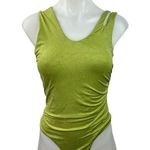 SheIn  Women's Green Scoop Neck Sleeveless Stretchable One Piece Bodysuit Size 6 Photo 0