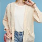 Anthropologie Hei Hei Daybreak Metallic Kimono Jacket Size XS Peach Sparkle Photo 0