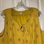 Old Navy Mustard Yellow Boho Sleeveless Aline Dress size XXL Photo 2
