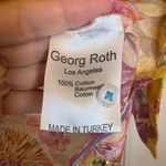 Georg Roth LA Bright Floral Print Shirt XS Resortwear Boho Artsy Statement Top Pink Photo 4