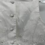 Jessica McClintock VTG  Bridal Millennium 2000 Bodice Floral Embroidery White 8 Photo 4