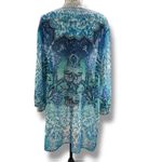 Chico's Chico’s Size 4 (XXL) Blue Embellished Pullover Tunic - Swim Cover up - Vacation Photo 6
