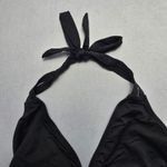 Mossimo Black Halter Tie Swim Sports Bra Beach Bralette Bikini Top L Large Photo 3