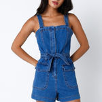 Olivaceous Denim romper Photo 0
