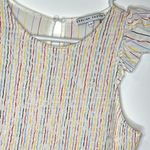 English Factory Smocked Flutter Cap Sleeve Stripes Dress Photo 5