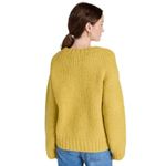 RE/DONE  50s V Neck Chunky Knit Pullover Sweater in Chartreuse Small - $450 Photo 1