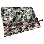 Valerie Stevens Vintage Valerie Steven’s 100% silk long sleeve floral blouse ivory/gray 10 Photo 7