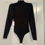 ASTR  the Label black cutout knit bodysuit sweater Large NWT Photo 5