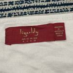 Tigerlily  Skirt Womens 4 Lined Side Slits Jersey Straight Stretch Teal Cream Photo 1