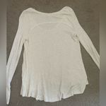 Cream Waffle knit long sleeve shirt Size XS Photo 1