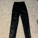 ZARA Faux Leather High Rise Pants Size Small Photo 1