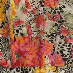 Guess Floral Halter Top Mini Dress Womens Size 4 Bustier Smocked Lined Y2K Pink Photo 10