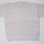 Vintage Homemade Pink & Blue Speckled Knit Sweater Photo 2