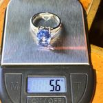 Color Changing Fluorite Tanzanite Sterling Silver Ring Size 10 Blue Photo 10