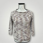 Design History  women wool blend short cropped sweater with pockets Size M Photo 2