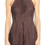 ASTR  Black Geometric Lace Chemise Photo 0