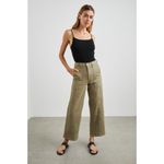Rails  Getty Crop Utility Wide Leg Jean Washed Olive Size 25 Photo 1