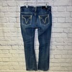 Vigoss Jeans Women's The Chelsea Boot Cut 31x33 Blue Embroidered Med Wash Denim Photo 8