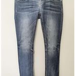 Miss Me Signature Straight Jeans Embellished Low Rise Stretch Rhinestone Sz 28 Photo 1