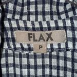 Flax  Navy and White Gingham Midi Dress Photo 1