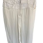 Givenchy Double Fabric Patchwork High-Waisted Trousers Ivory White Size 29 Photo 6