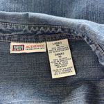 Faded Glory  denim pullover midi dress button/zip closure, collared cap sleeves. Photo 7