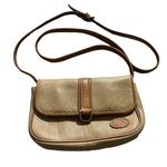 Liz Claiborne Vintage  Leather Crossbody Purse Bag Tan and Brown Photo 0