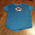 Sweet Treasures Teal Only Good Karma Night Shirt SIZE 2X Photo 1