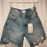 ZARA Bermuda Jean Shorts Photo 2