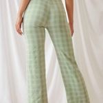 Light green plaid pants Size L Photo 2