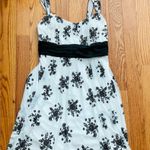 Trixxi  Embossed Floral Print Sash White Black Sheer Lined Dress Women’s Size 3X Photo 13