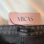 Micas  Asymmetric Waist Straight Leg Jeans Gray‎ Size Small Photo 1