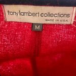 Vtg Tony Lambert Collections Women Mohair Blend Sweater Jacket Dohlman Sleeve M Red Size M Photo 6