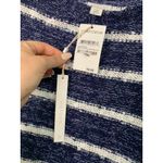 C.A.S.L.O.N Navy White Crafter Stripe Crochet Knit Sweater Size Small NEW $60 Blue Photo 2