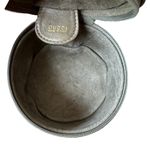 Gucci Vintage Lambskin with Suede Interior Olive Green Jewelry Mini-bag Photo 9