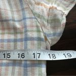 Madewell Clara Midi Dress plaid linen blend size S Photo 12