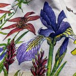 1992 Harlequin Mills 100% Cotton Tote Bag Floral Birds Joyce in USA :Box0013: Green Photo 4