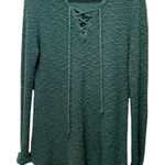 Victory for Her Sportswear Knit Pullover, Long Sleeve Tunic Length Sweater Teal Green Size L Photo 0