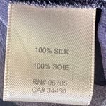 Rebecca Taylor  Womens Silk Crochet Short Sleeves Crew‎ Neck Blouse Blue  Size 4 Photo 5