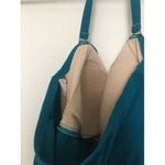 Liz Lange  Maternity Women's Swim Top 1pc Size Medium Turquoise Blue Photo 6