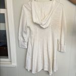 XCVI White Zip-Up Hooded Cardigan  Photo 2