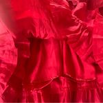 Betsey Johnson Vintage Betsy Johnson Silk Tiered Bow Red Dress Womens Size 2‎ Y2K 90s Strapless Photo 10