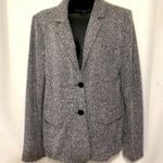 appleseed's Appleseed chevron patterned black and white soft 2 button blazer jacket Photo 4