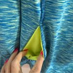 Tangerine  Blue and Yellow Running Hooded Jacket 1/4 Zip Size XL Photo 2