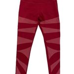 Buffbunny  Anastasia Mesh Leggings High Rise Sheer Red Burgundy athletic Pants S Photo 4