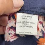 Skies Are Blue Anthropologie  Floral Blouse Top Blue Size XL Cottage Romantic Photo 7